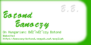 botond banoczy business card